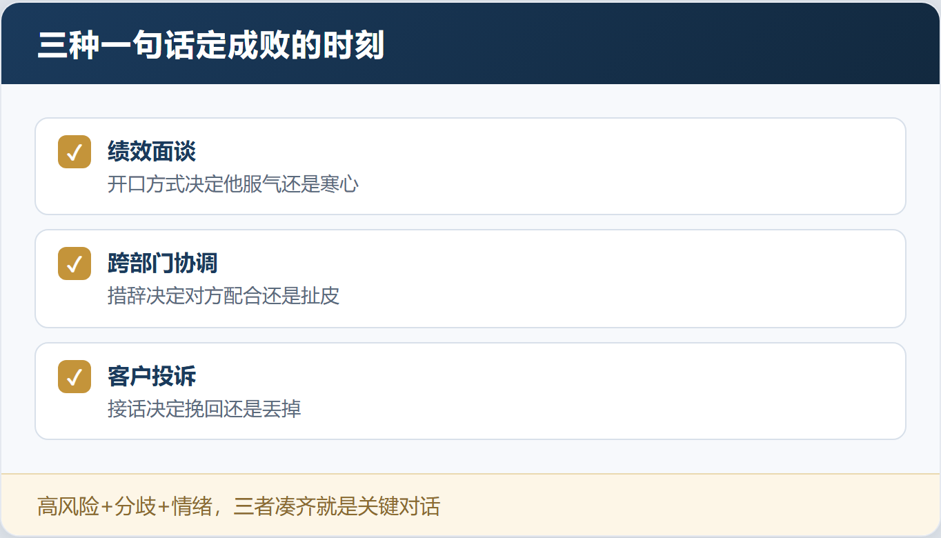 一开口就把事谈崩?不是情商低,是没练过「关键对话」——「关键对话」
